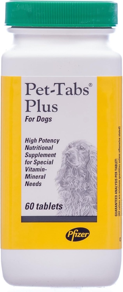 Pet Tabs Plus Gelişmiş Formula Supplement, 60 Count