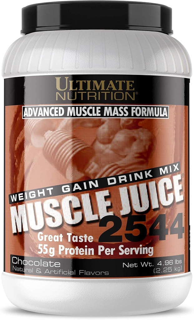Ultimate Nutrition Muscle Juice, Kilo Mix - Mass Winer Workout Toz for Men & Women - Lean Muscle growth & Immune Support with 55g protein - Chocolate, 4.96lb
