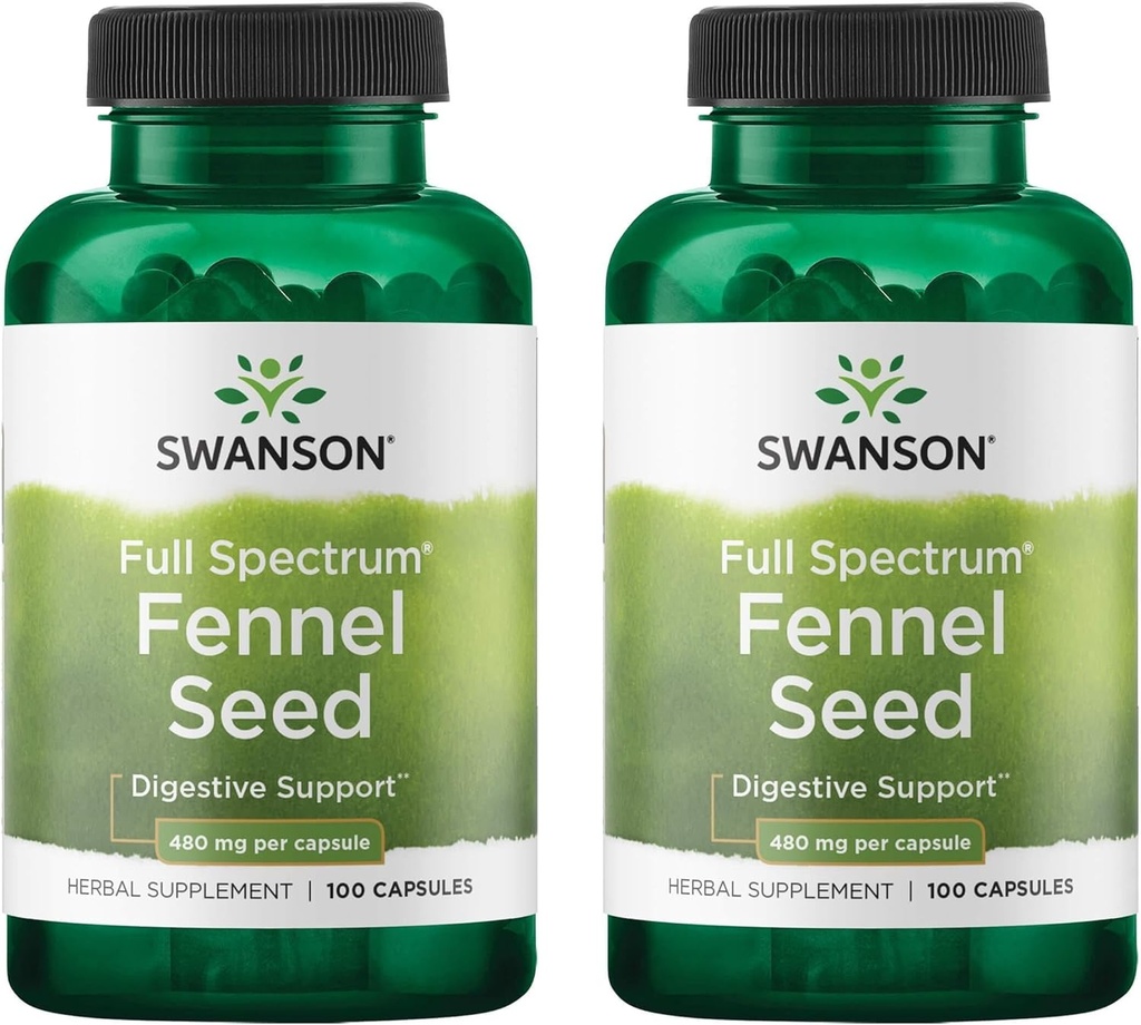 Swanson μάραθο 480 Milligrams 100 Κάψουλες (2 Συσκευασία)