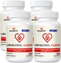 Ubiquinol CoQ10-600mg-Softgel, Active Form of Coq10 Ubiquinol Supplement with Vitamin E & Omega 3, 6, 9, Υψηλή Απορρόφηση-Συνένζυμο-Q10, Ισχυρό Αντιοξειδωτικό για την παραγωγή ενέργειας, 240 Count