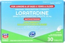 Rite Aid Kid's Non-Drowsy Alerji Relief, Loratadine 10mg, Mint Flavor - 30 Tabletler | Orally Disintegrating Tabs | 6 ve Yaşlılık