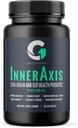 İçAxis 2in-1 Beyin ve Gut Health Probiyotik, 10 Milyar CFU, 8 Symbiyotik Strains for Gut, Psychobiyotik, Mood and Brain Support, Acidofilius Probiyotik for Women and Men, 30