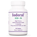 Optimox Iodoral 50 mg Συμπλήρωμα - δισκία ιωδιούχου καλίου, Θυρεοειδούς Υποστήριξης, Ημερήσιες Βιταμίνες και Ορυκτά, Λύση ιωδίου Λούγκολ - 90 Count
