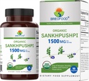 Brieofood Organic Sankhpushpi 1500 mg, 45 Hizmet, Vejetary, Gluten Free, 90 Vegetarian Tablets