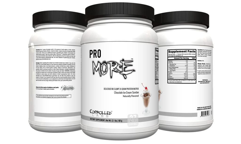 ΕΛΕΓΧΘΗΜΕΝΟ LABS Promore Promore Protein Powder (27 services) - 24g Protein Per Scoop - 94% Χωρίς ζάχαρη, Premium Smooth-Dink Formula (Chocolate Ice Cream Sundae) (27 Servings, Chocolate Ice Cream Sundae)
