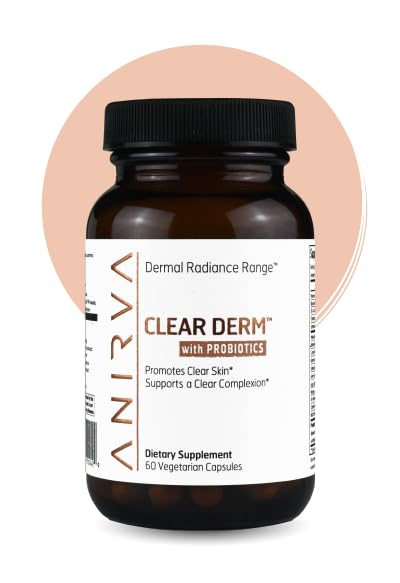 Çinko & Probiyotikler ile Clear Skin Supplement - Destekler Hormonal Acne, Breakouts & Rosacea - Clearer Complexion için Akne Pills - Anirva ClearDerm