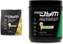 PRO JYM 45 Hizmet - Tahitian Vanilla Bean & Pre Jym Rainbow Sherbet, 30 Hizmet, Rainbow Sherbet, 1.8 Pound ( 1)