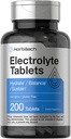 Horbäach Electrolyte Tabletler | 200 Count | Vegetarian | Keto-Friendly | Non-GMO ve Gluten Free Hydration Supplement Supplement Supplement Supplement