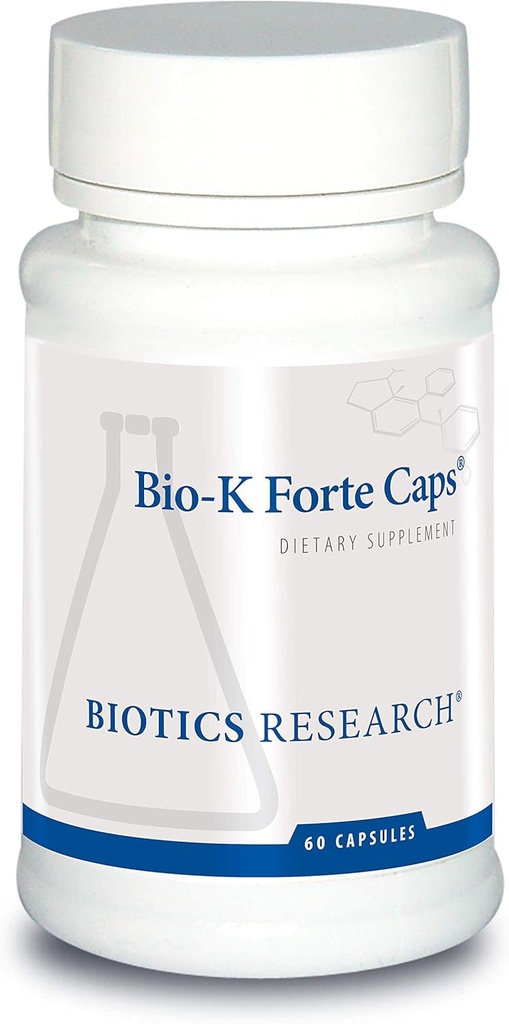 Biotics Research Bio K Forte Caps Βιταμίνη Κ ως μενακινόνη 7, φυτοναδιόνη, Συνδυασμός με K1 & MK 7 σε αναλογία 1:10. Υψηλής ισχύος Βιταμίνη Κ με SOD και Καταλάση 60 κάψουλες