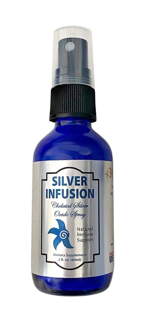 3. Rock Essentials | Silver Infüzyon 150 PPM Chelated Silver Hoffman Diyeter Supplement | All Natural Liquid Silver Spray Immune Support Supplement | All Natural Personal Care (2 oz.)