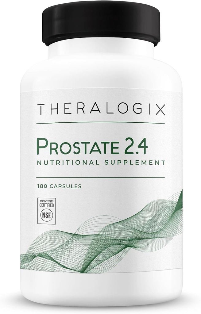 Theralogix Prostate 2.4 Συμπλήρωμα διατροφής - 90-Day Supply - Prostate Health for Men - Υποστηρίζει υγιή Prostate Tissue - Λυκοπένιο, Βιταμίνη D3, Σελήνιο & Βιταμίνη E - NSF Certified - 180 Κάψουλες