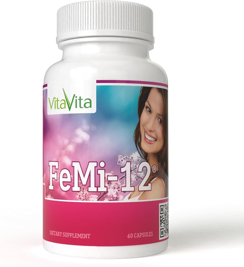 FeMi-12, Alleviate Women's Monthly period Discomforts & Supports Normal Menstruation (60 Capsules)