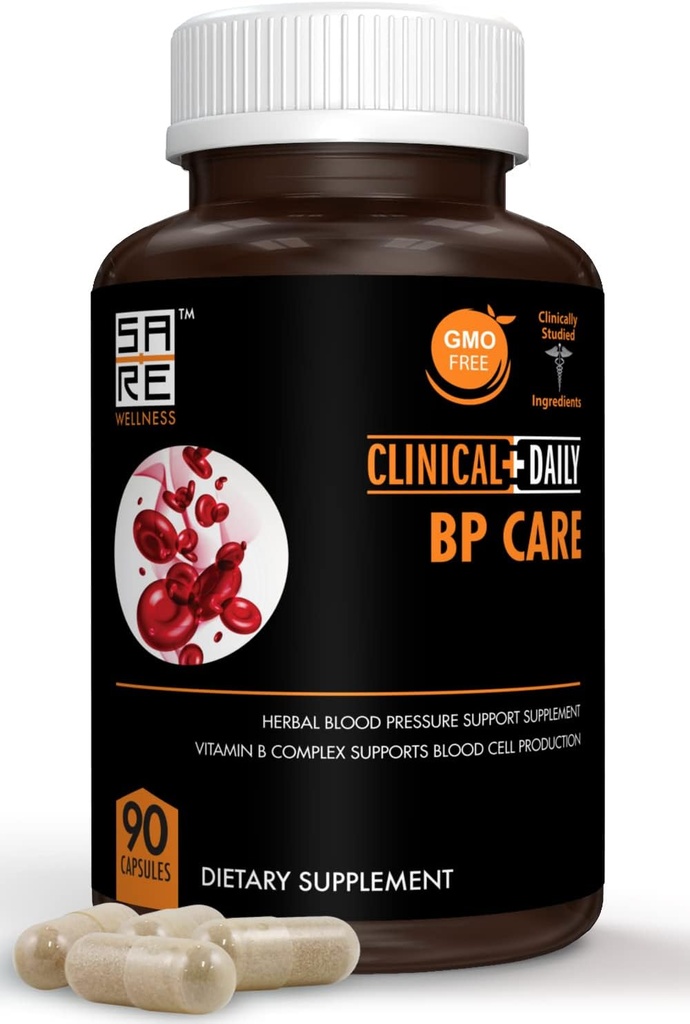 Klinik Günlük BP Bakımı - GMO Supplements. Hawthorne Berry BP Optimizer. Folic Acid, Niacin, U, Uva Ursi, Buchu, Hibiscus, B6 B12, C. 90 ctt