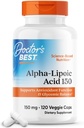 Το καλύτερο Α-Lipoic Acid 150 του γιατρού, βοηθά στη στήριξη του μεταβολισμού της γλυκόζης και να αναγεννήσει αντιοξειδωτικά * Μη ΓΤΟ, Χωρίς γλουτένη, Vegan, Χωρίς σόγια, 150mg, 120 Veggie Caps