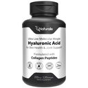 Naturalis Hyaluronik Asit 200 mg, 10x Daha İyi Abhidrasyon Ultra Low Moleküler Ağırlık Collagen, Biotin, Selenium & Vitamin E | Saç, Skin, Nails & Ortak Supplements | 120 Softgels