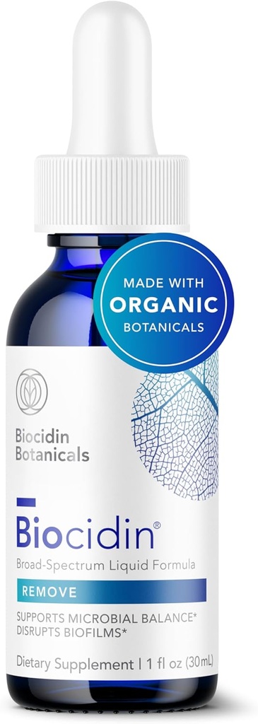 Biocidin Liquid Formula - Biofilm Buster & Broad-Spectrum Botanikleri Gut Detox Cleanse Support - Microbial Balance, Gut Health & Clearance of Unwanted Microbes (1 Oz)