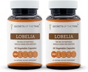 Μυστικά της Φυλής Lobelia 60 Κάψουλες (2 τεμ.), 750 mg, Ανεύθυνα εκτρεφόμενα Λομπέλια (Lobelia Inflata) Αποξηραμένα Βότανα (2x60 Κάψουλες)