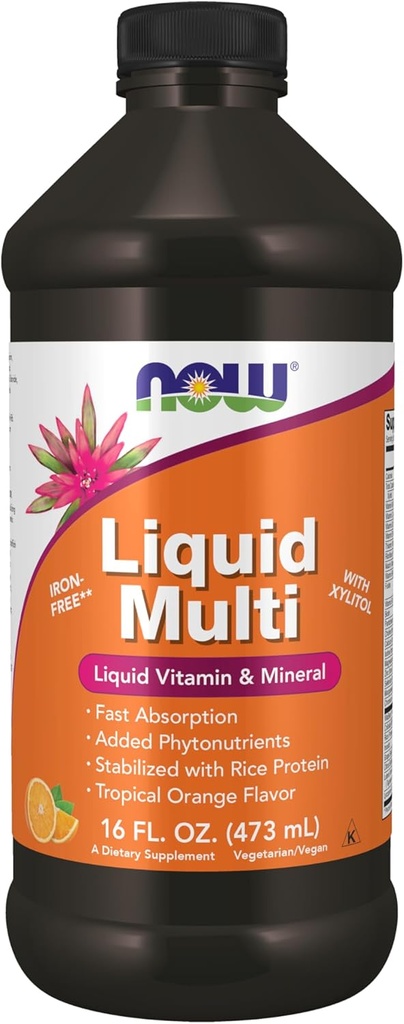 Şimdi Gıdalar Tamamlar, Sıvı Çok, Tropikal Orange Flavor, Hızlı Aborpsiyon, Eklenen Phytonutrients, 16-Ounce