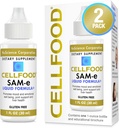 Hücre yemek SAM-e Sıvı Formula+ - 1 fl oz, 2 Paket -Easier Abors & Better Bioavailability - Gluten Free, Non-GMO - 60-Day Supply