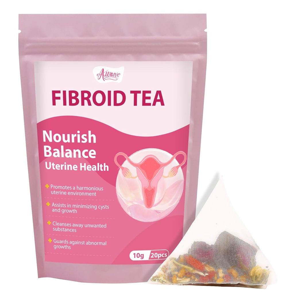 Auranic Fibroid Çayı Ovarian Cysts, Natural Remedy for Women Get Hamile Hızlı, Womb Detox & Uterus Cleanse, Regulate Menstural Döngüsü, Kadın Fertness Hormonları Herbal Tea