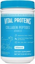 Vital Proteins Grass Fed Collagen Toz Supplement Hydrolyzed Peptides with Hyaluronic Acid and Vitamin C - Non-GMO, Dairy & Gluten Free Unflavored, 9.33oz