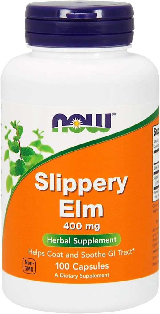 Slippery Elm, 400 mg, 100 Caps by Now Foods (Συσκευασία των 3)