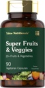 Tahoe Beslenmeleri Süper Meyveler ve Veggies Capsules | 90 Kont | Vegetarian, Non-GMO ve Gluten Ücretsiz Supplement