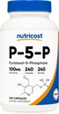 Nutricost P5P Βιταμίνη B6 συμπλήρωμα 100mg, 240 κάψουλες (Pyridoxal-5-Phosphate) - Χορτοφαγικά Φιλικά, μη ΓΤΟ, Χωρίς γλουτένη
