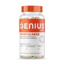 The Genius Brand Genius Mindfulness - Brain Health Supplement - Υποστηρίζει υγιή mindsets - Ηρεμία, ενέργεια, μνήμη & Focus Υποστήριξη - Ashwagandha, NeuroFactor & More - 30 χάπια Veggie