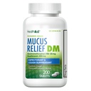 SağlıkA2Z® Mucus Relief DM | Dextromethorphan HBr 20mg | Guaifenesin 400 mg | Cough, Immediate release, Uncoated (200 Count (Pak of 1))
