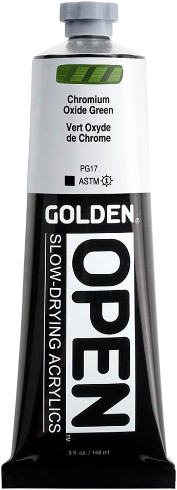GOLDEN, Kromium Oksit Green, 5 fl oz. tüpü, Profesyonel Akrilik Paint, Opaques