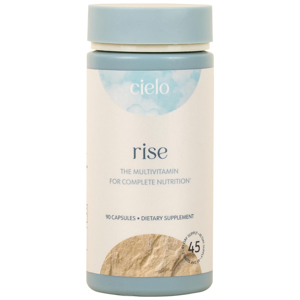 Cielo Rise Multivitamin for Women and Men - Vitamin A, C, D3, E K2, & More - Magnezyum Glycinate, Citrate, ve Malate for Digestive Support - Complete Nutrition (45 Day Supply)