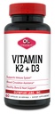 Olympian Labs Βιταμίνη K2 + D3, 60 Μερίδες, Υποστηρίζει το ανοσοποιητικό σύστημα, την υποστήριξη οστών και καρδιάς, 60 κάψουλες Vegan