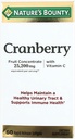 Nature's Bounty Cranberry Diyetary Supplement, Destekler Urinary Tract ve Immune Health, Softgels, 25,200 Mg, 60 Ct