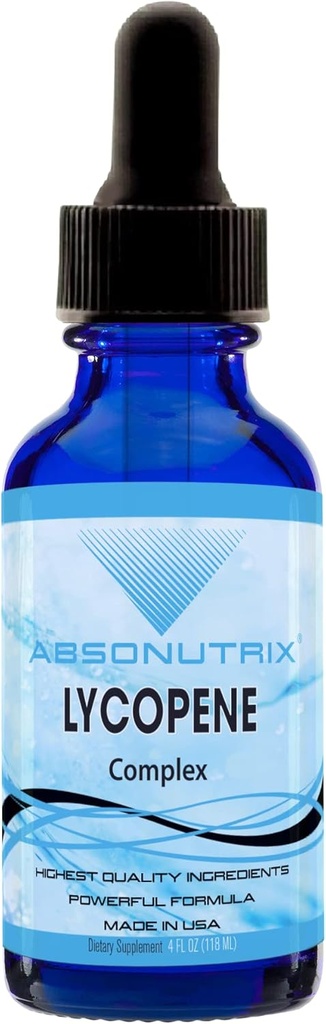 Absonutrix Lycopene Kompleksi - 50 mg 4 Oz Şişe, 200 Yüksek Potent Servisler, Saf Malzemeler, Üçüncü Taraflı Test Edildi, Hızlı Aborpsiyon, GMP-Cerrec, Non-GMO, Cruelty-Free Products, Made in USA