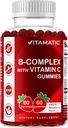 Vitamin C & Inositol ile Vitamatic Vitamin B Kompleks Gummies - Natural Strawberry Flavor - 60 Gummies (1 Şişe)