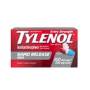 Tylenol Extra Strength Acetamophen Rapid Release Gels, Pain Reliever & Fever Reducer, Gelcaps με Laser-Drilled Holes for Fast Release, Gentle on Stomach, 500 mg Per Gelcap, 100 Count OTC Medicine