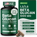 Nutriana Beta Glucan Supplements 1000 mg – 1.3/1,6D Beta Glucan Capsules for Immune Support – Natural Beta Glucans Fiber Supplement – 60 Veggie Capsules (60 Kont, Unflavored)