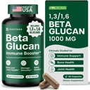Nutriana Beta Glucan Supplements 1000 mg – 1.3/1,6D Beta Glucan Capsules for Immune Support – Natural Beta Glucans Fiber Supplement – 60 Veggie Capsules (60 Kont, Unflavored)