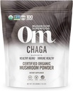 OM MUSHROOM SFOOD Chaga Organik Mushroom Toz, 7.05 Ounce Pouch, 100 Hizmet, ABD Grown, Kutsal Antisoxy & Immune Support, Superfood Mushroom Supplement