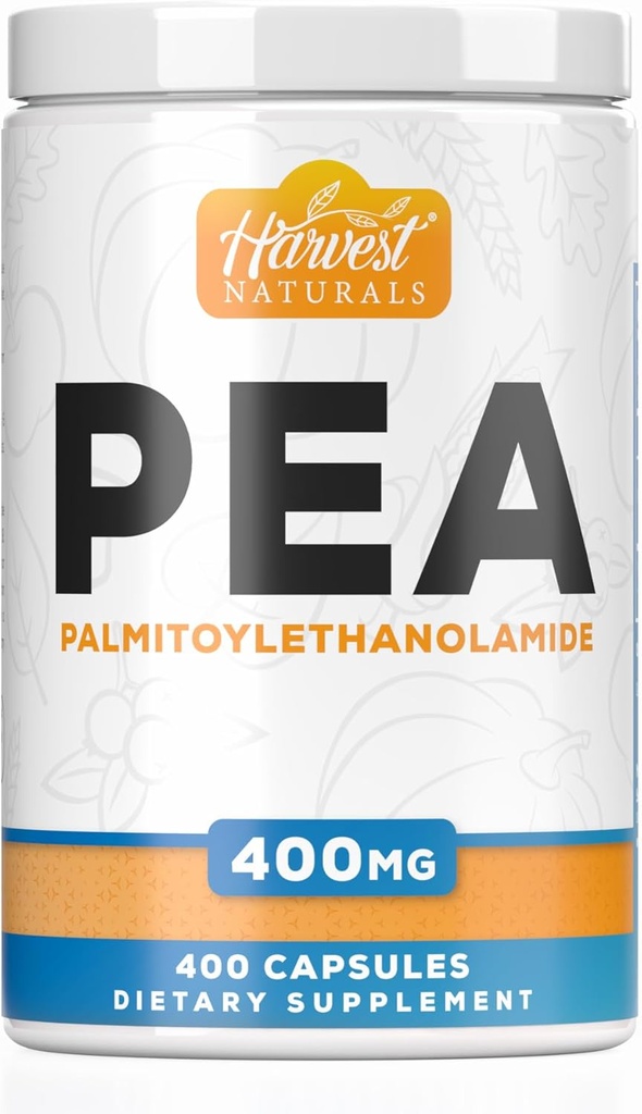 Palmitoylantaamid Capsules | Pea 400 mg | 400 Pill Count | Natural Inflammation & Discomfort Relief
