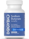 BodyBio Butyrate - Gut Health için Postbiyotik, Digestive Support, Bloat, Gas & Constipation Relief, Leaky Gut Tamir - Salt + Butyric Asit Supplement for GI Wellness
