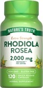 Nature's Truth Rhodiola Rosea | 2000mg | 120 Capsules | Non-GMO & Gluten Free Extract Supplement