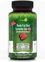 Irwin Naturals Body Fat Diet System-Six RED - 72 Liquid Soft-Gels, 6-σε-1 Formula for Weight Management with Nitric Oxide Booster - 24 Total Services