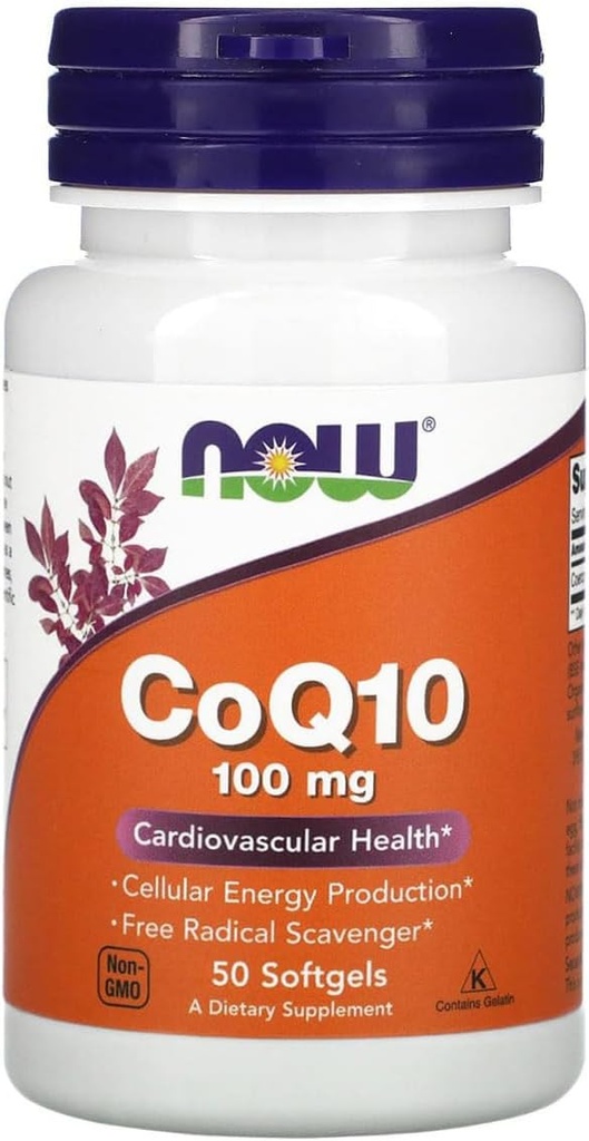 Τώρα Τρόφιμα - CoQ10 Καρδιαγγειακή Υγεία 100 mg. - 50 Softgels