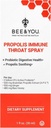 Bee ve You Propolis ve Probiyotik Throat Spray with Ginger, Immune Support, Digestive Health, Antioksis, Keto, Paleo, Gluten-Free, 1 Fl oz