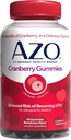 AZO Cranberry urinary Tract Health Gummies Dietary Supplement 2 Gummies = Χυμός glass Cranberry Helps Cleanse Protect Natural Berrylicious Flavor Gummies, Non-GMO, 40 Count