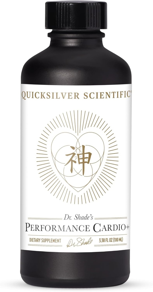 Quicksilver Scientific Performance Cardio+ - Βότανο συμπλήρωμα για την υποστήριξη της κυκλοφορίας του αίματος & της υγείας του εγκεφάλου - Καρδιαγγειακό συμπλήρωμα με Hawthorn Berry + He Shou Wu + Ginseng Extract (3.38 oz)