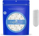 Capsuline Colored Size 00 Empty Vegan Capsules - 5000 Count - Empty Veggie Pill Capsules - DIY Vegetable Capsule Filling - Empty Caps - Kosher and Halal Certified - Non-GMO Certified (White)