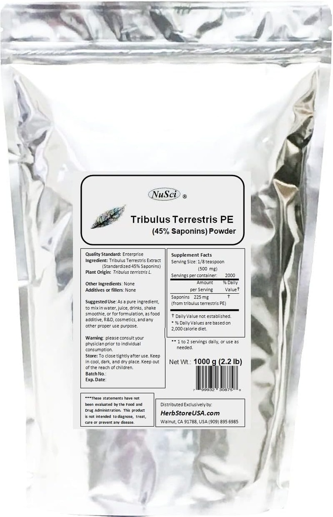 Tribulus Terrestris Toz Saf (1000 Grams (2.2 lb)
